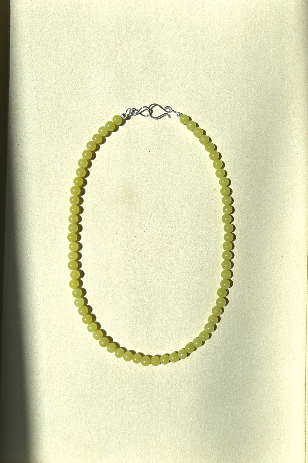 Lemon Jade Beaded Necklace