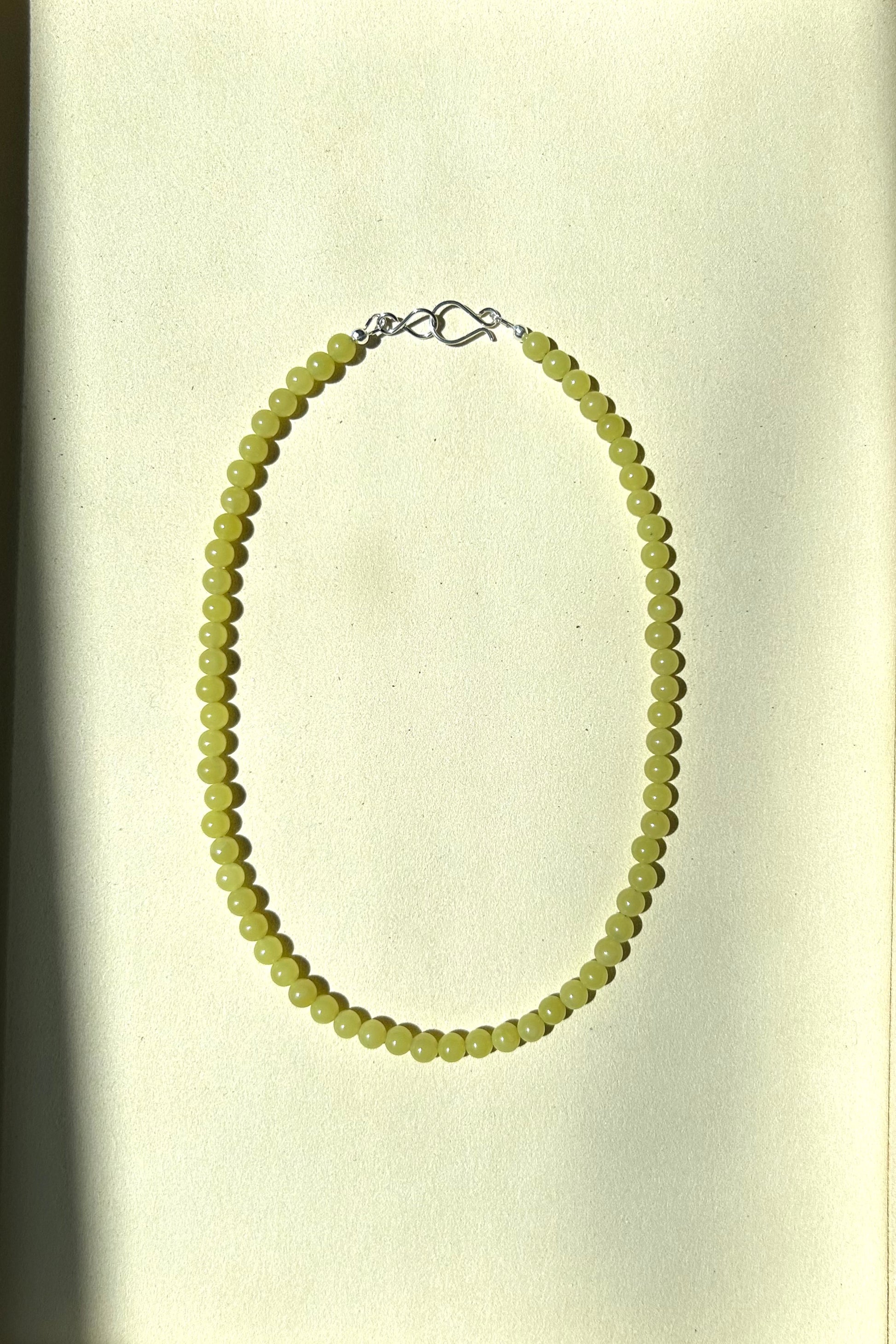 Lemon Jade Beaded Necklace