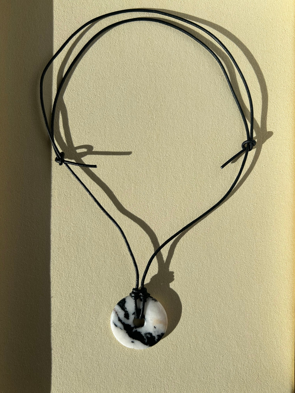 Natural Stone Donut Necklace