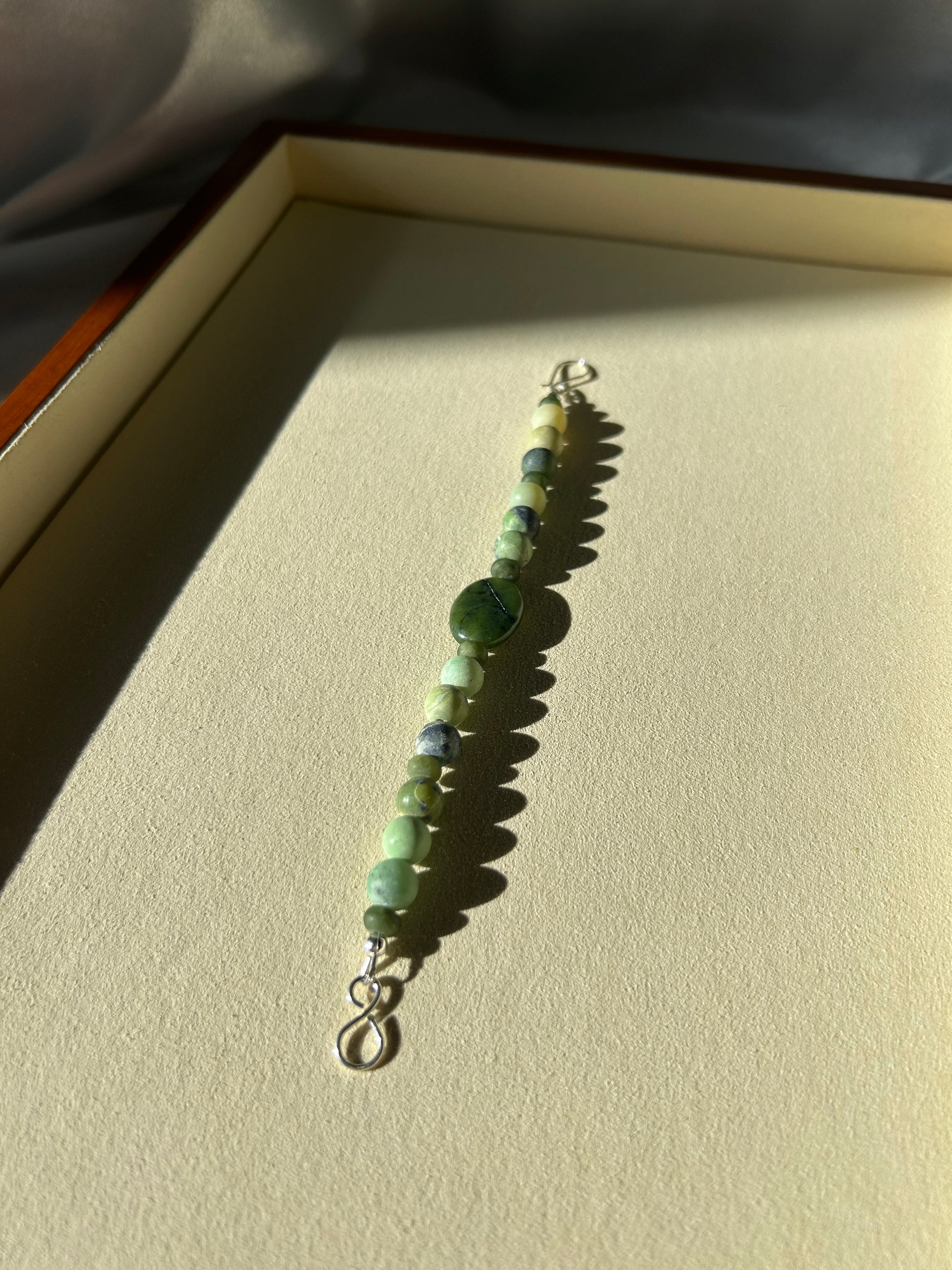 Green Earth Crescent Bracelet