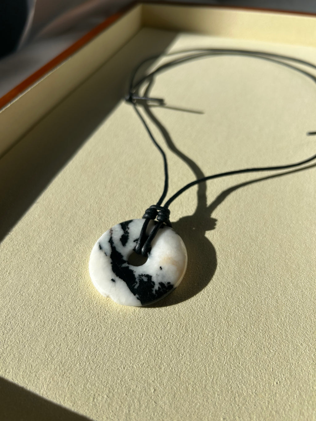 Natural Stone Donut Necklace
