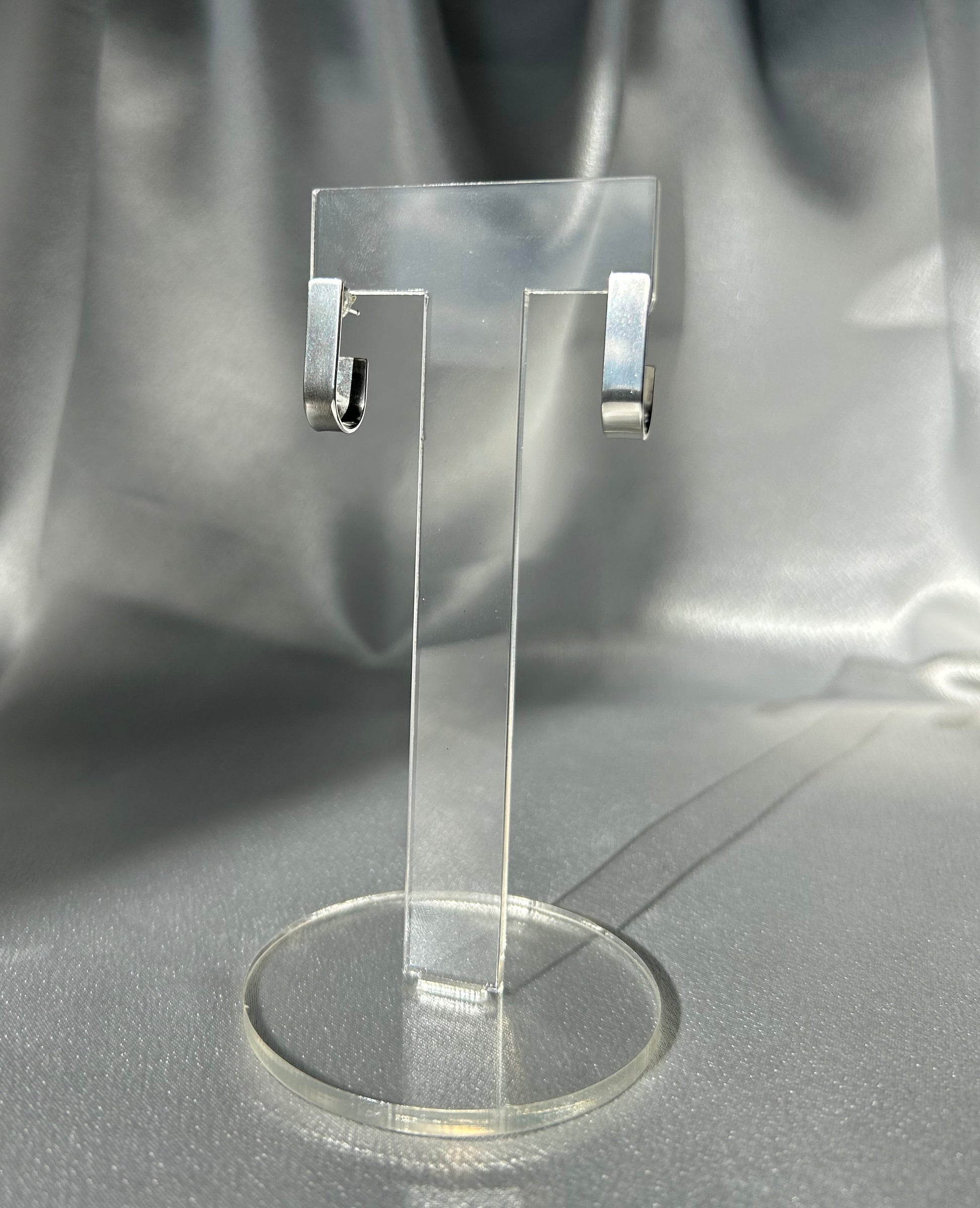 Sterling Silver Line Earrings