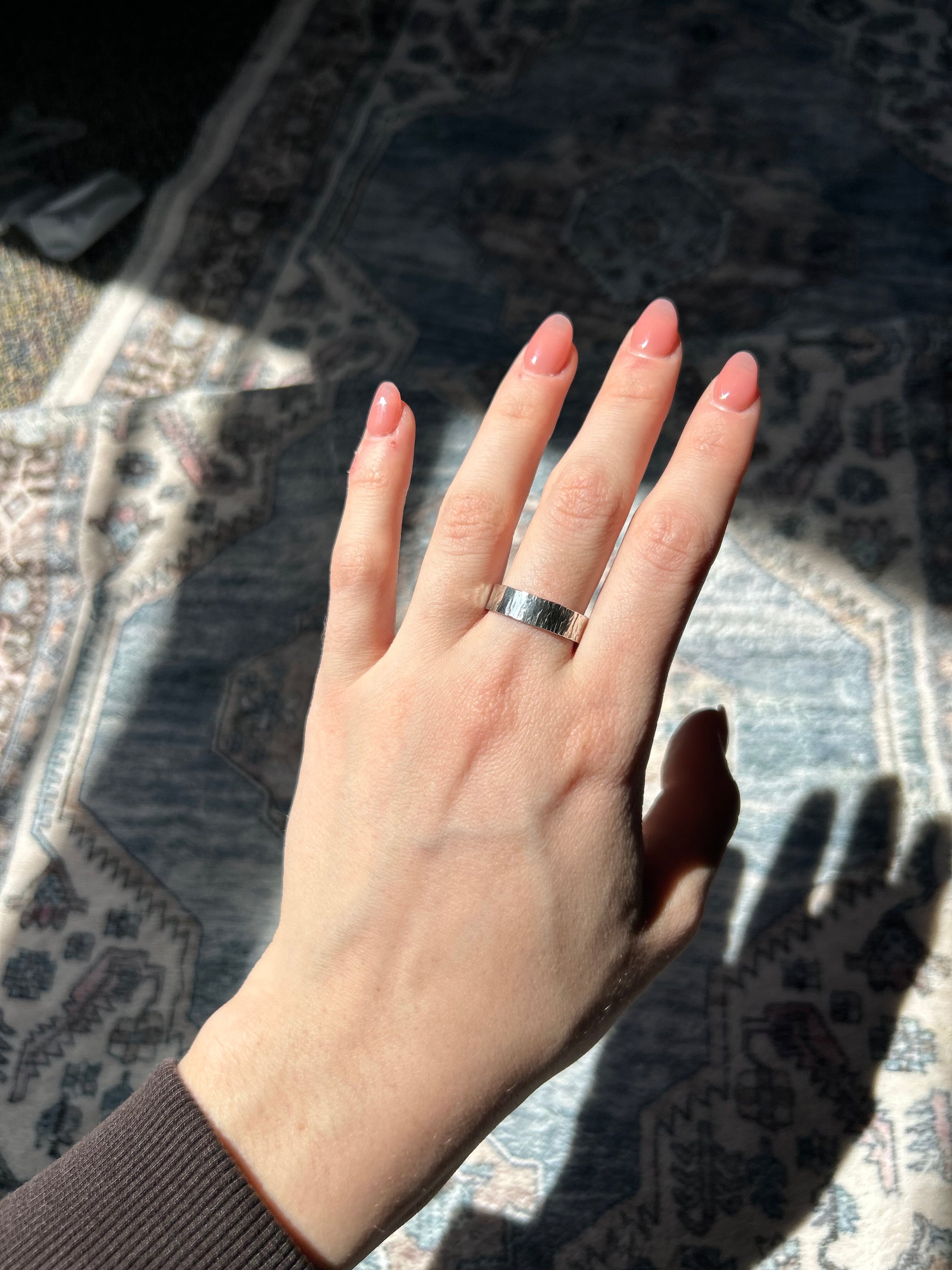 Sterling Silver Textured Band