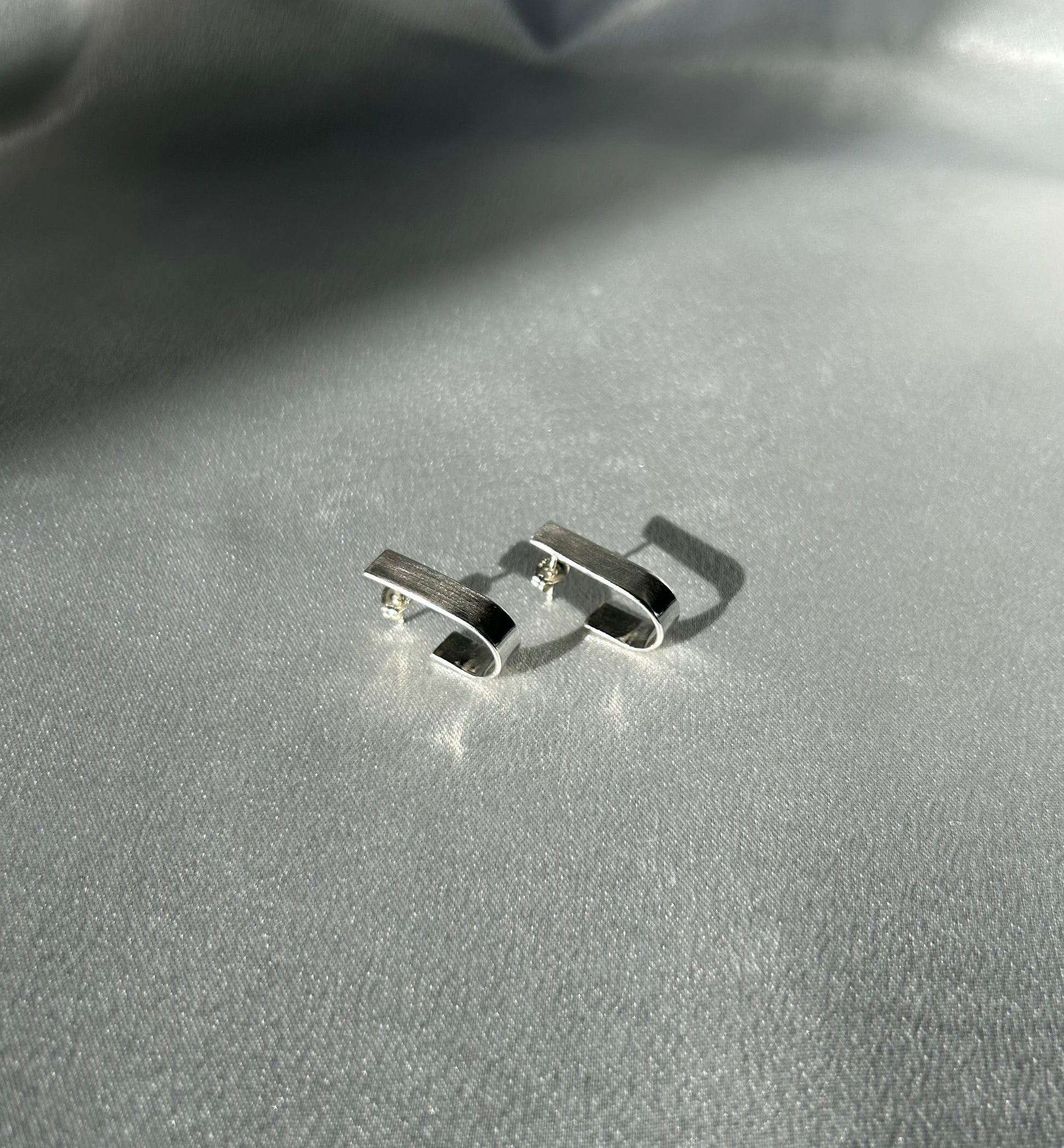 Sterling Silver Line Earrings