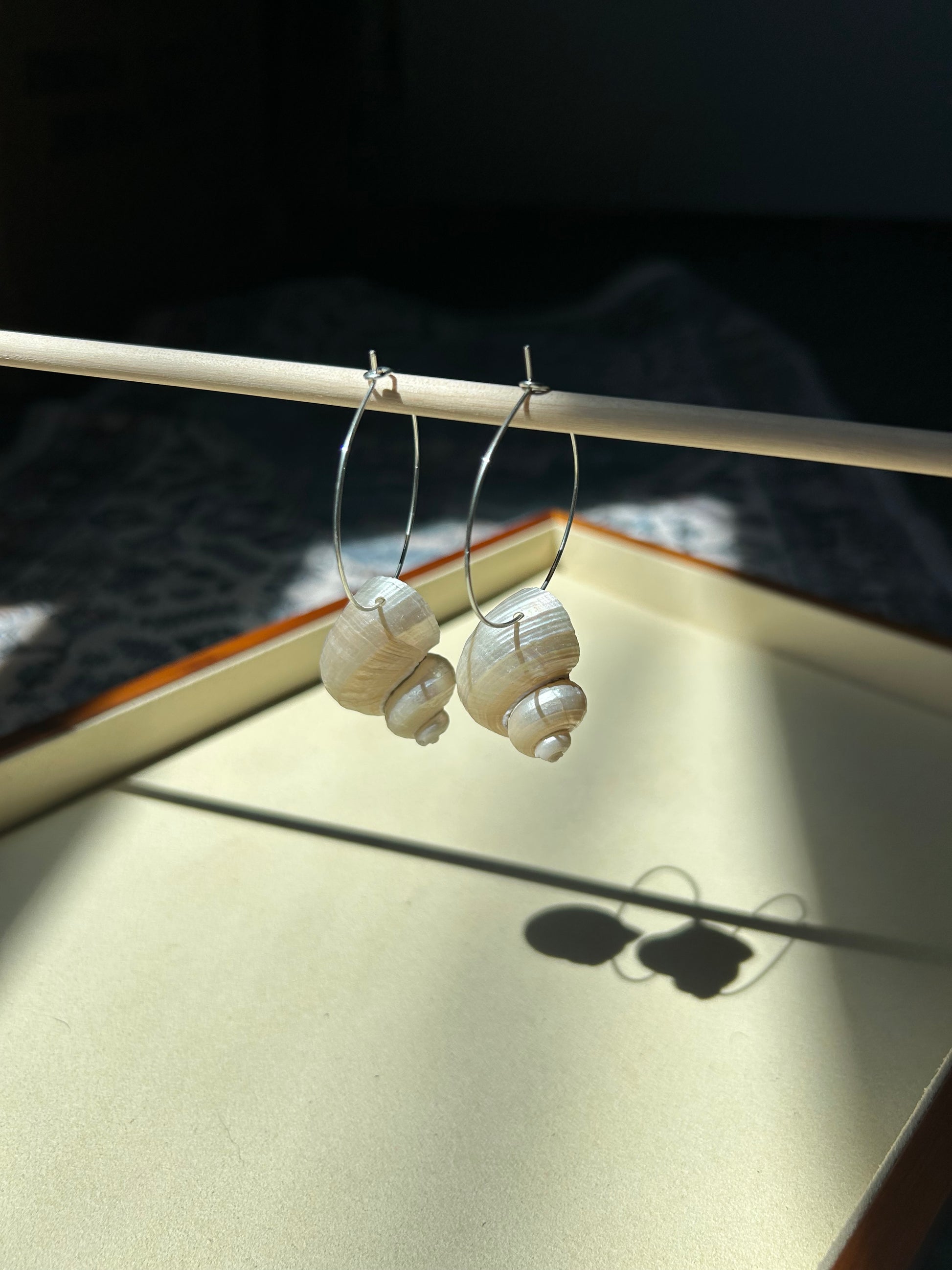 Pearl Turbo Shell Earrings