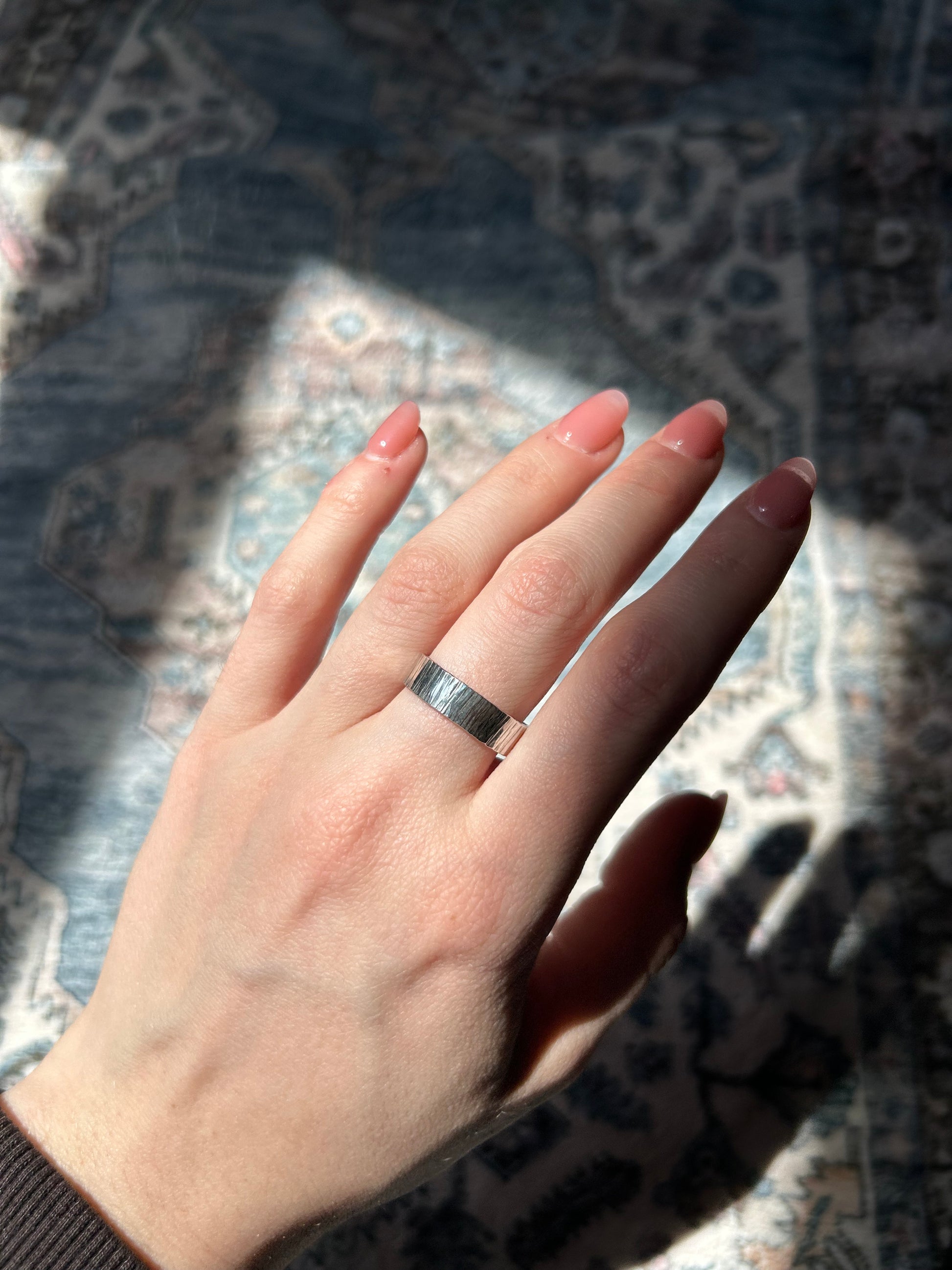 Sterling Silver Textured Band