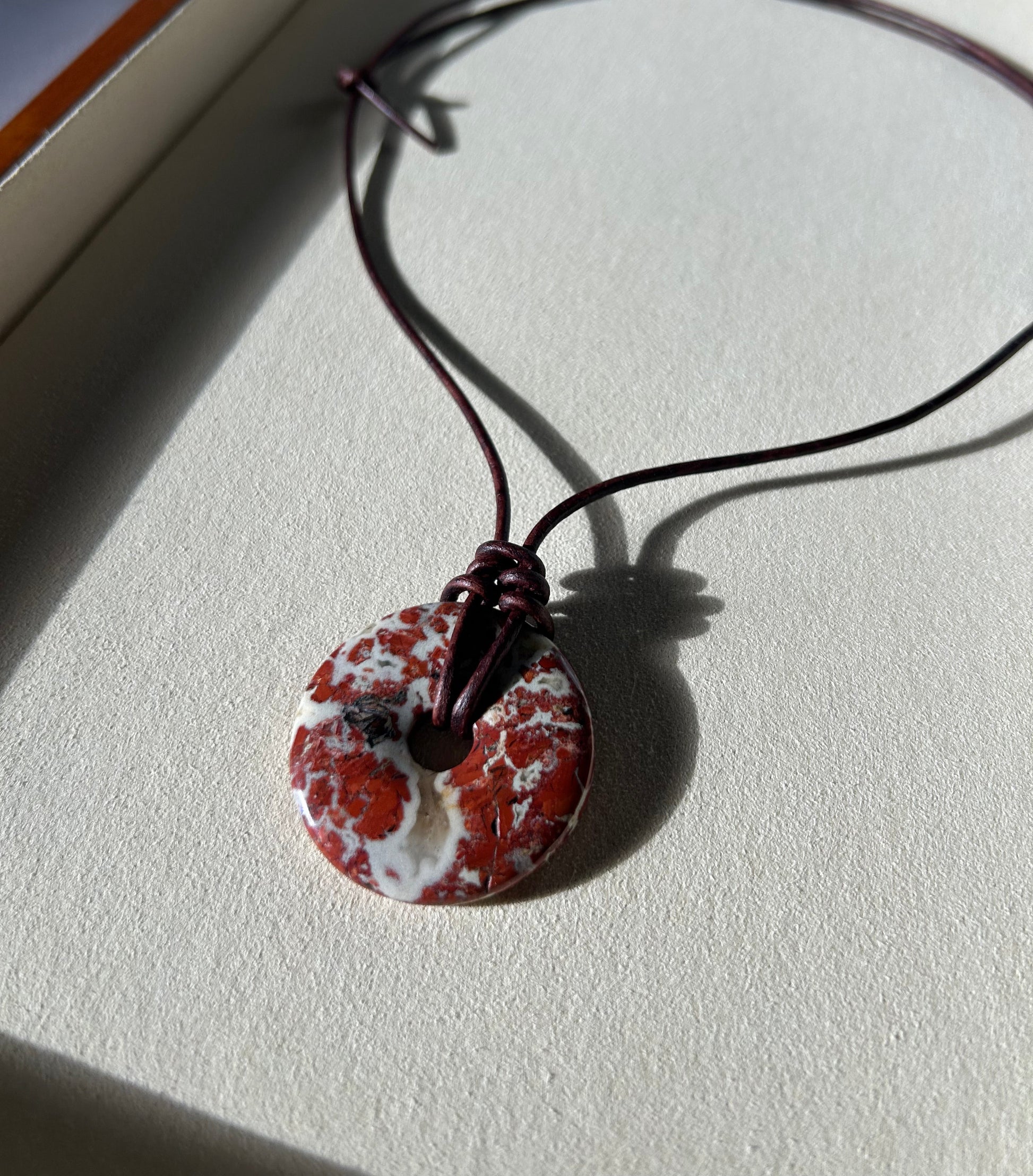 Natural Stone Donut Necklace