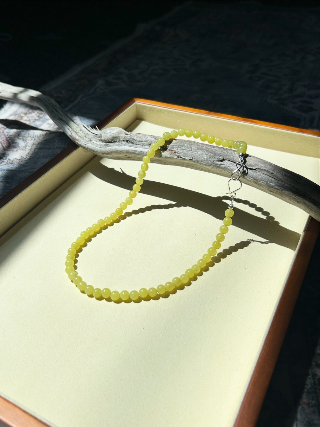 Lemon Jade Beaded Necklace