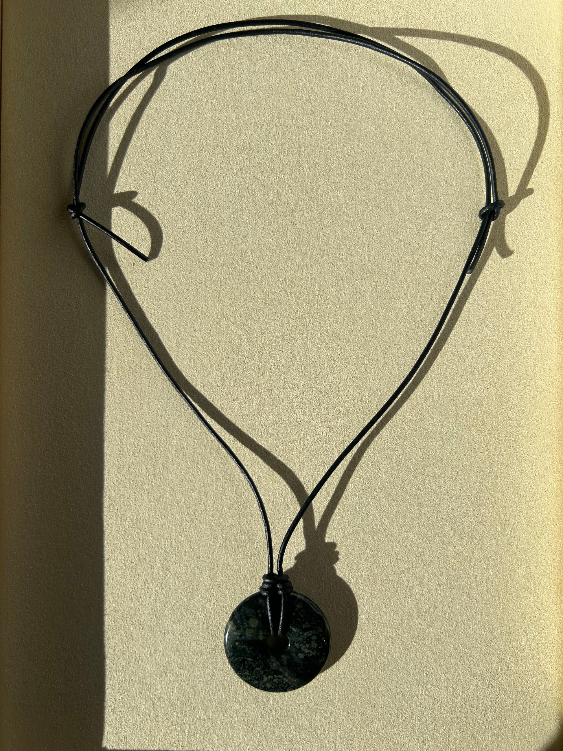 Natural Stone Donut Necklace