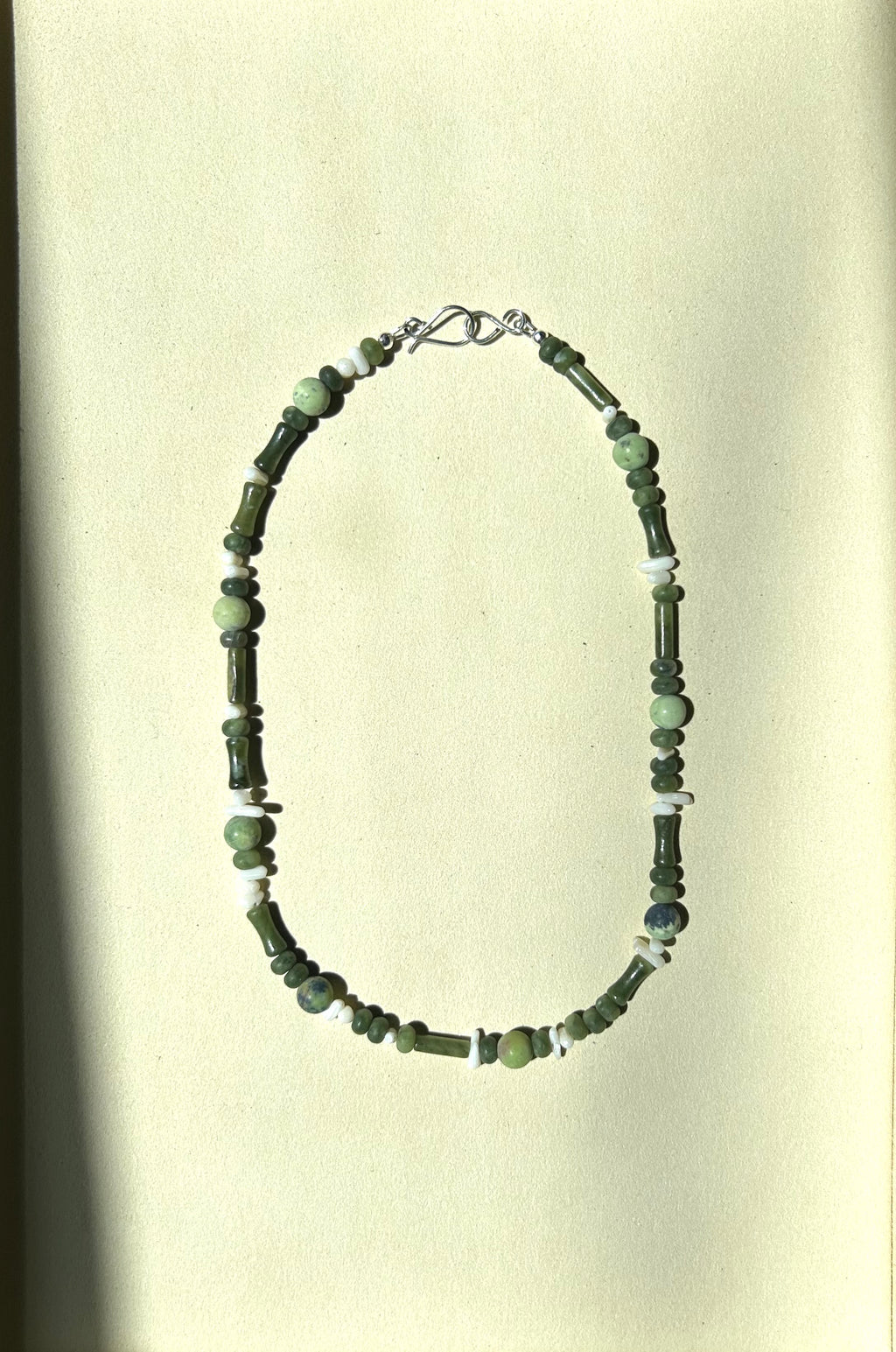 Green Jade Beaded Necklace