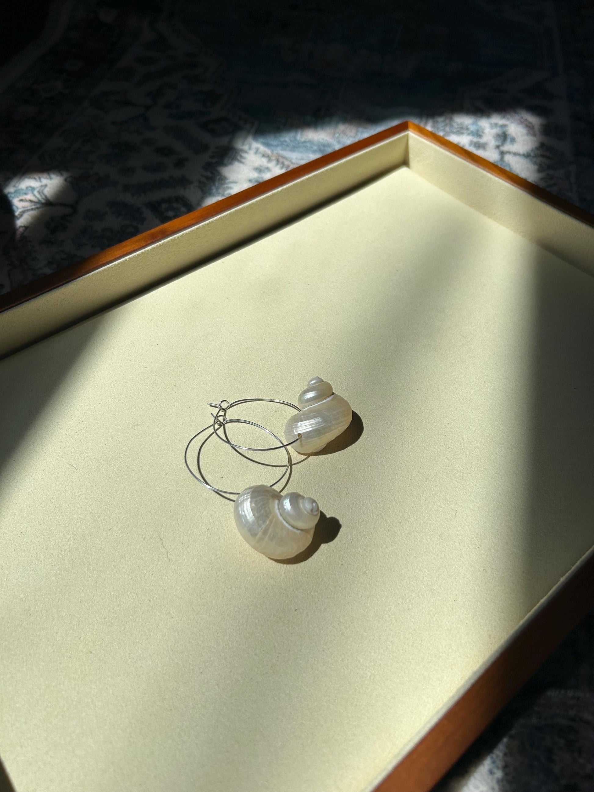 Pearl Turbo Shell Earrings