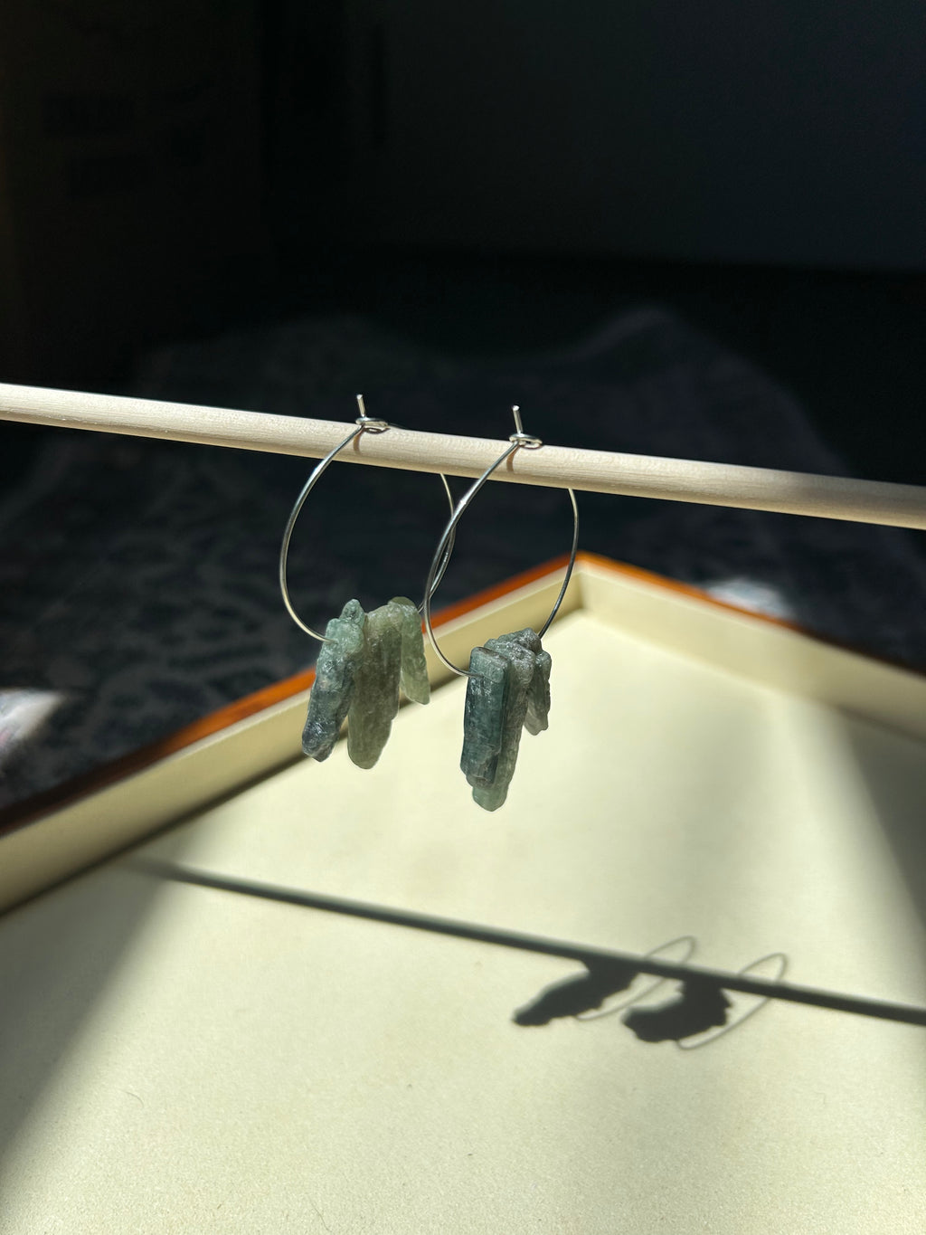 Kyanite Hoop Earrings