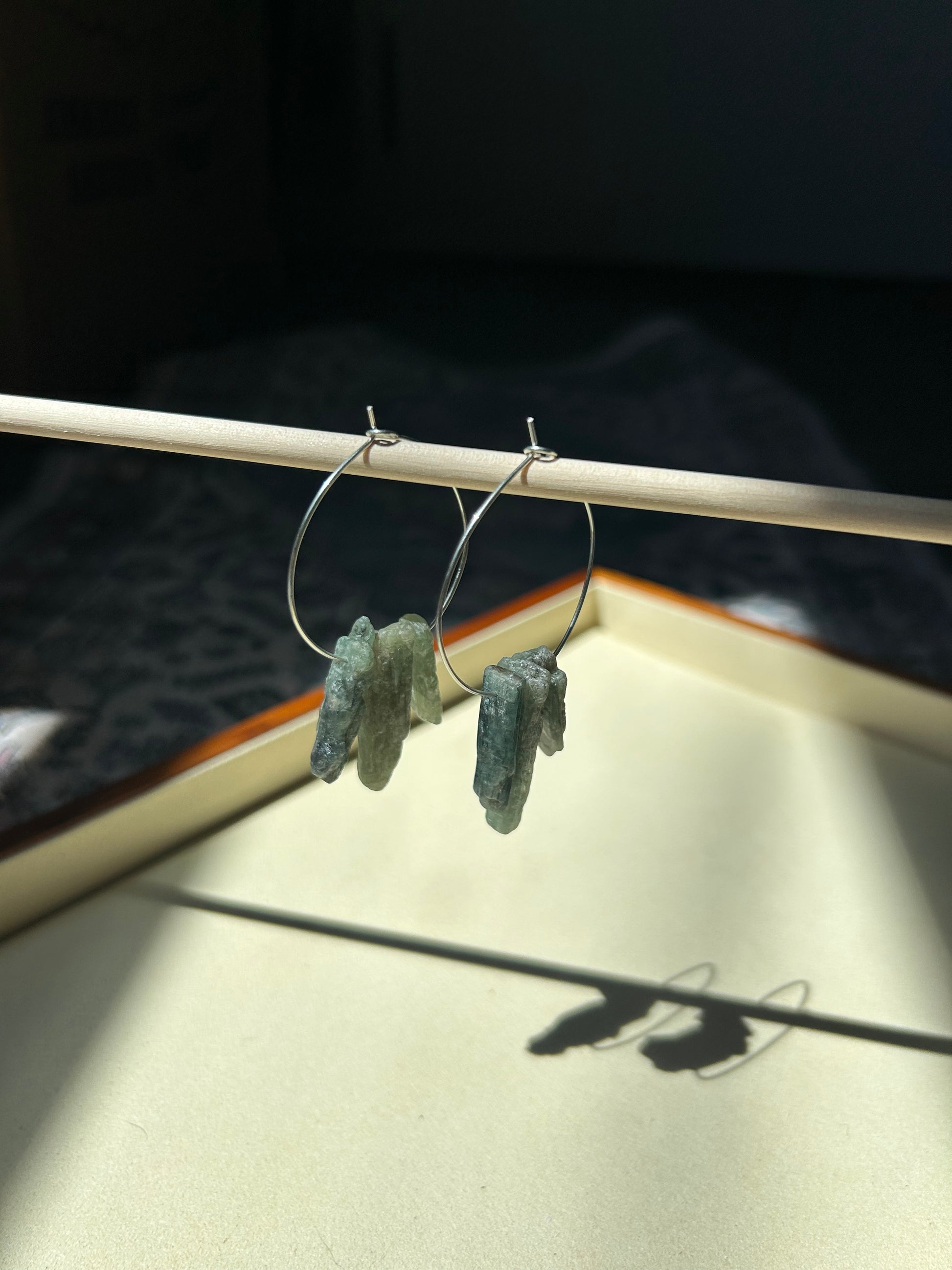 Kyanite Hoop Earrings