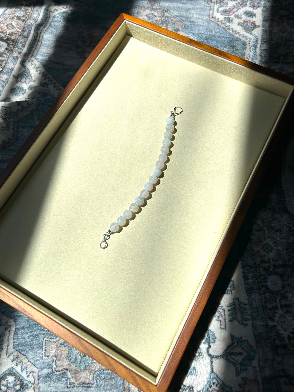 White Vein Agate Bracelet