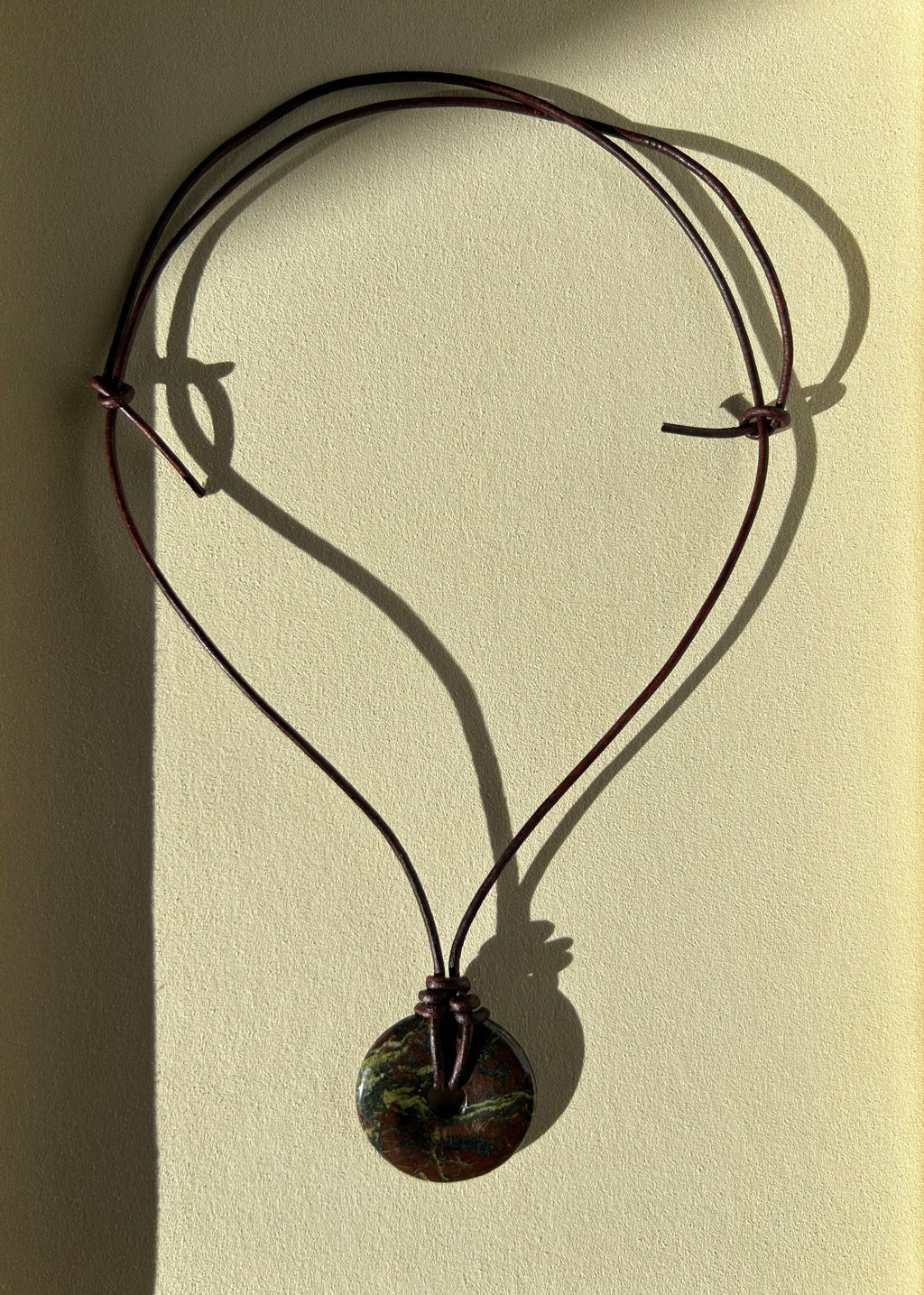 Natural Stone Donut Necklace