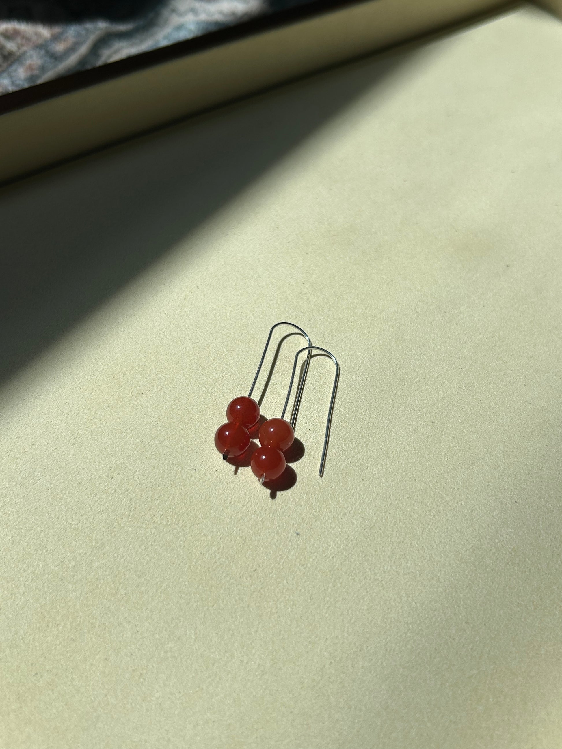 Red Carnelian Earrings