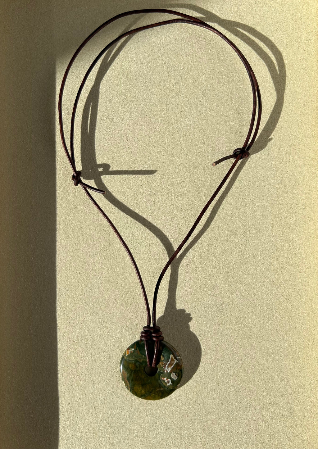 Natural Stone Donut Necklace