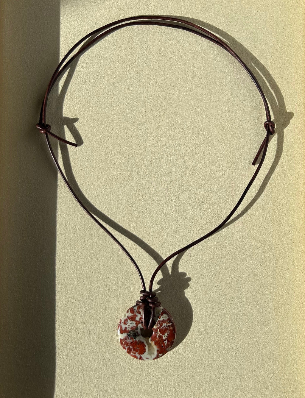 Natural Stone Donut Necklace