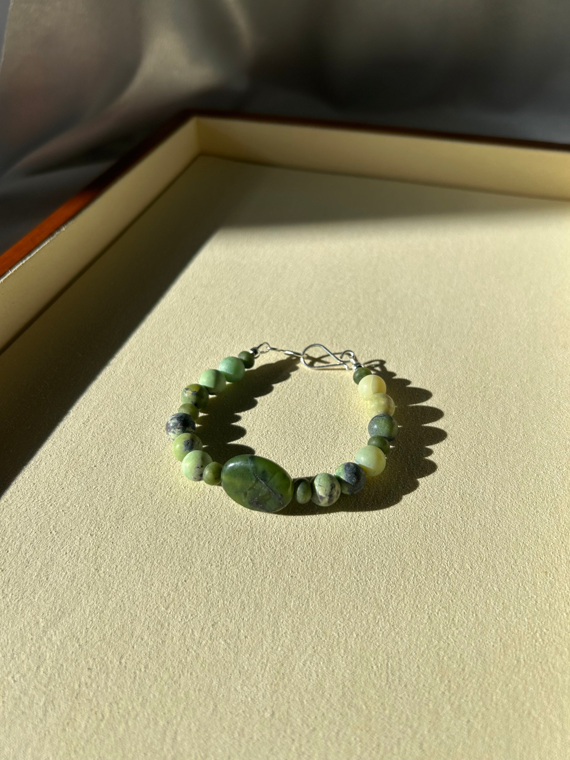 Green Earth Crescent Bracelet