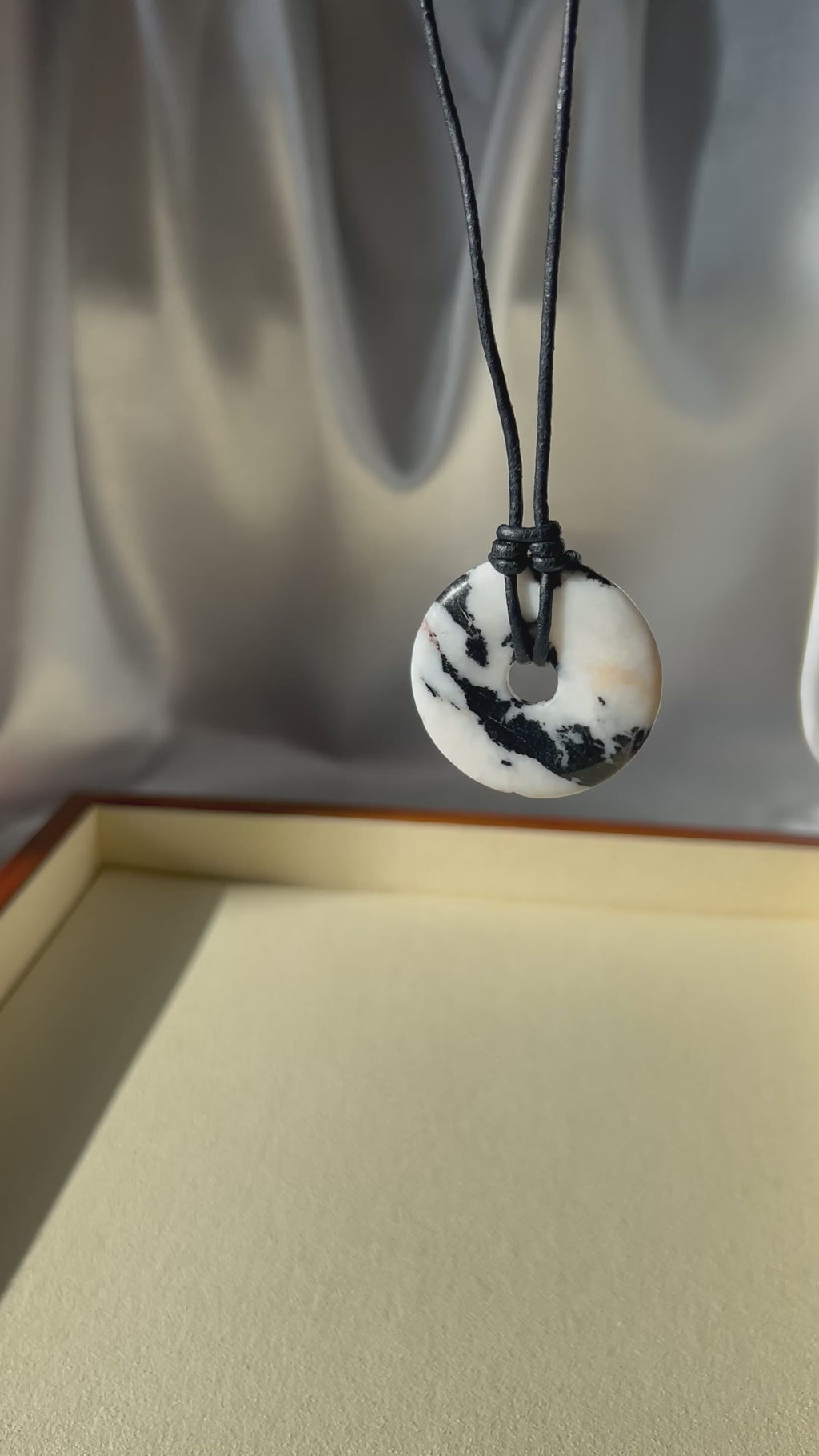 Natural Stone Donut Necklace