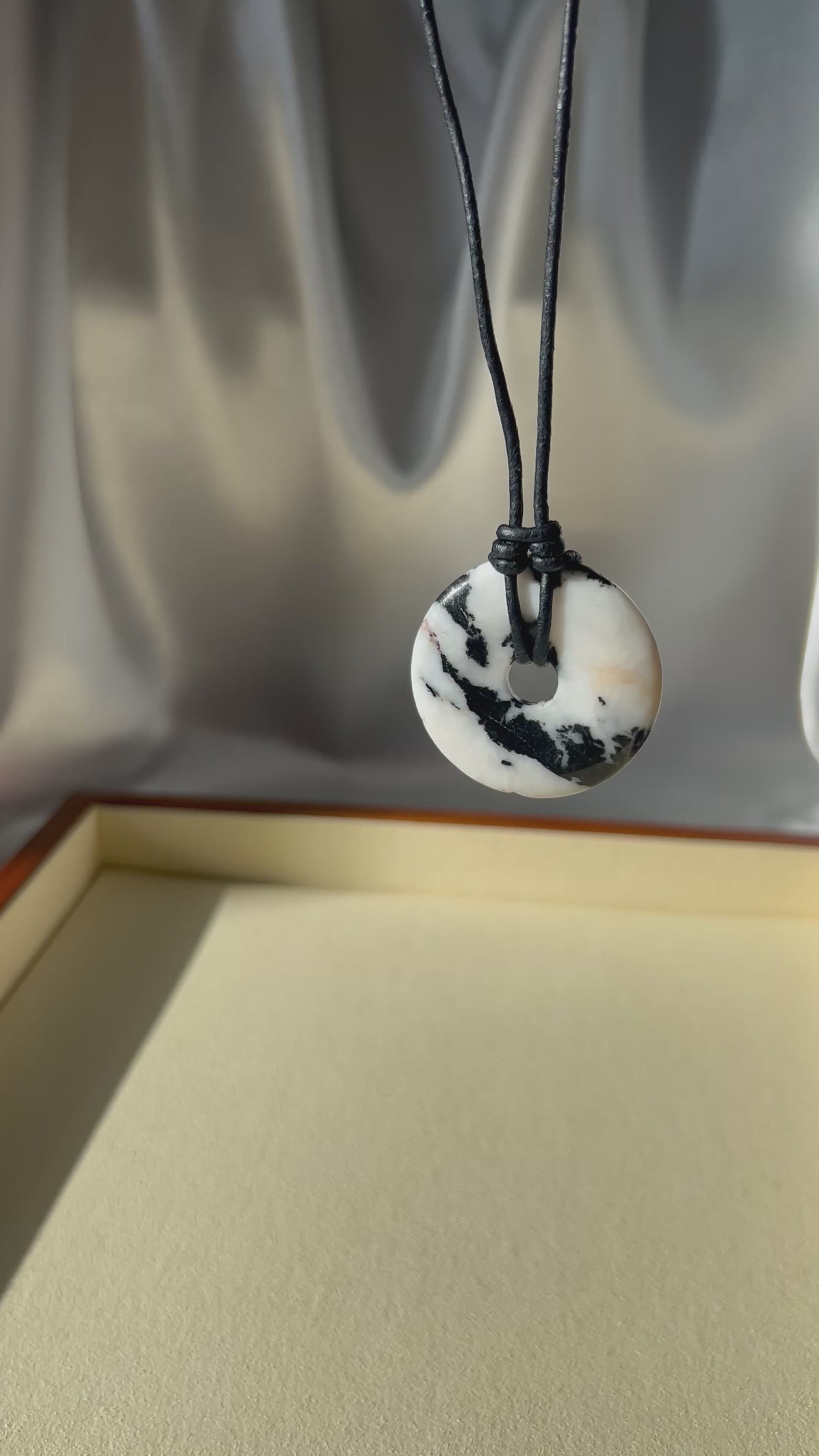 Natural Stone Donut Necklace