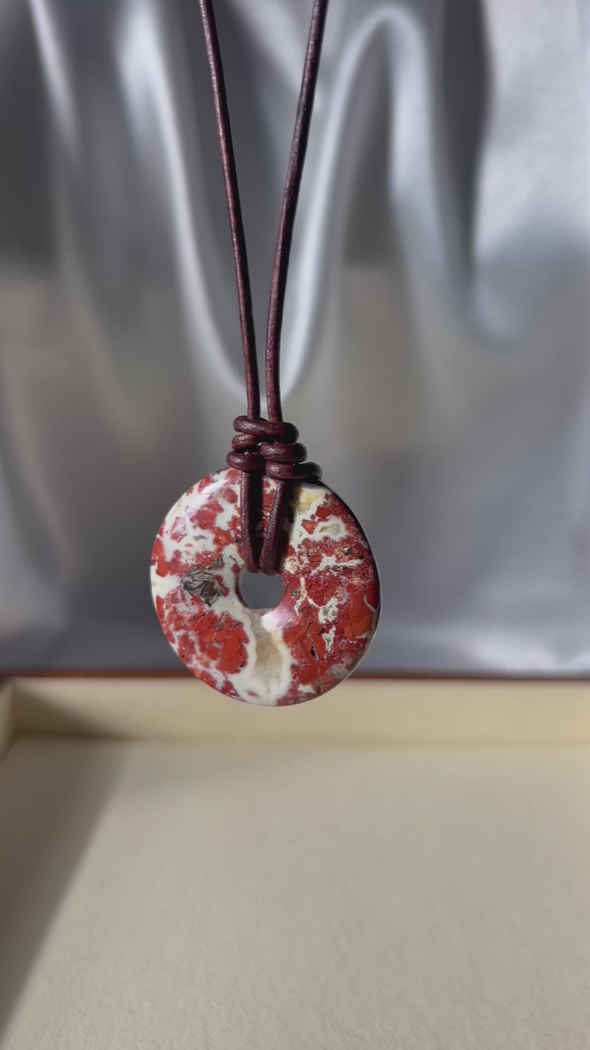 Natural Stone Donut Necklace
