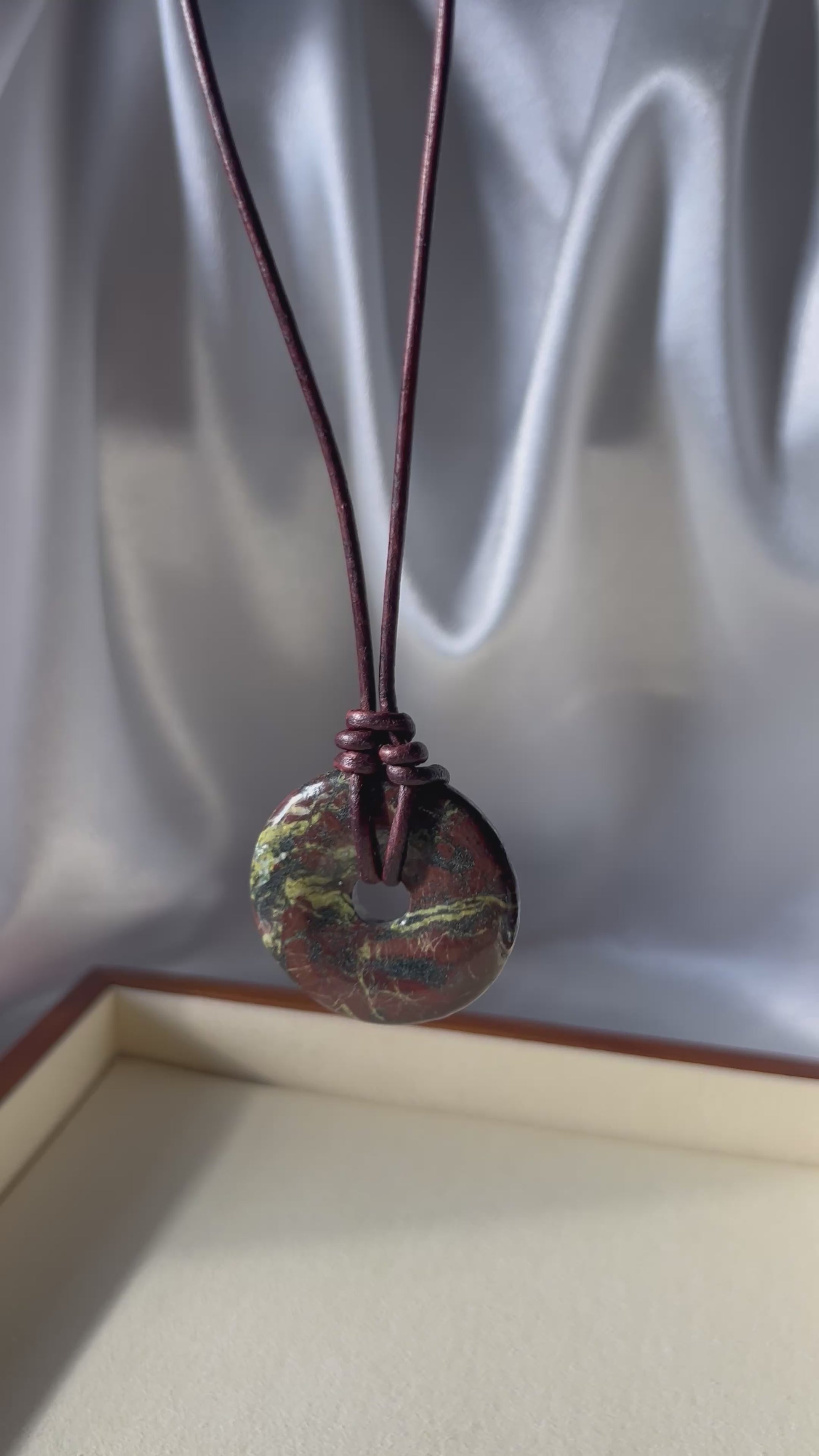 Natural Stone Donut Necklace