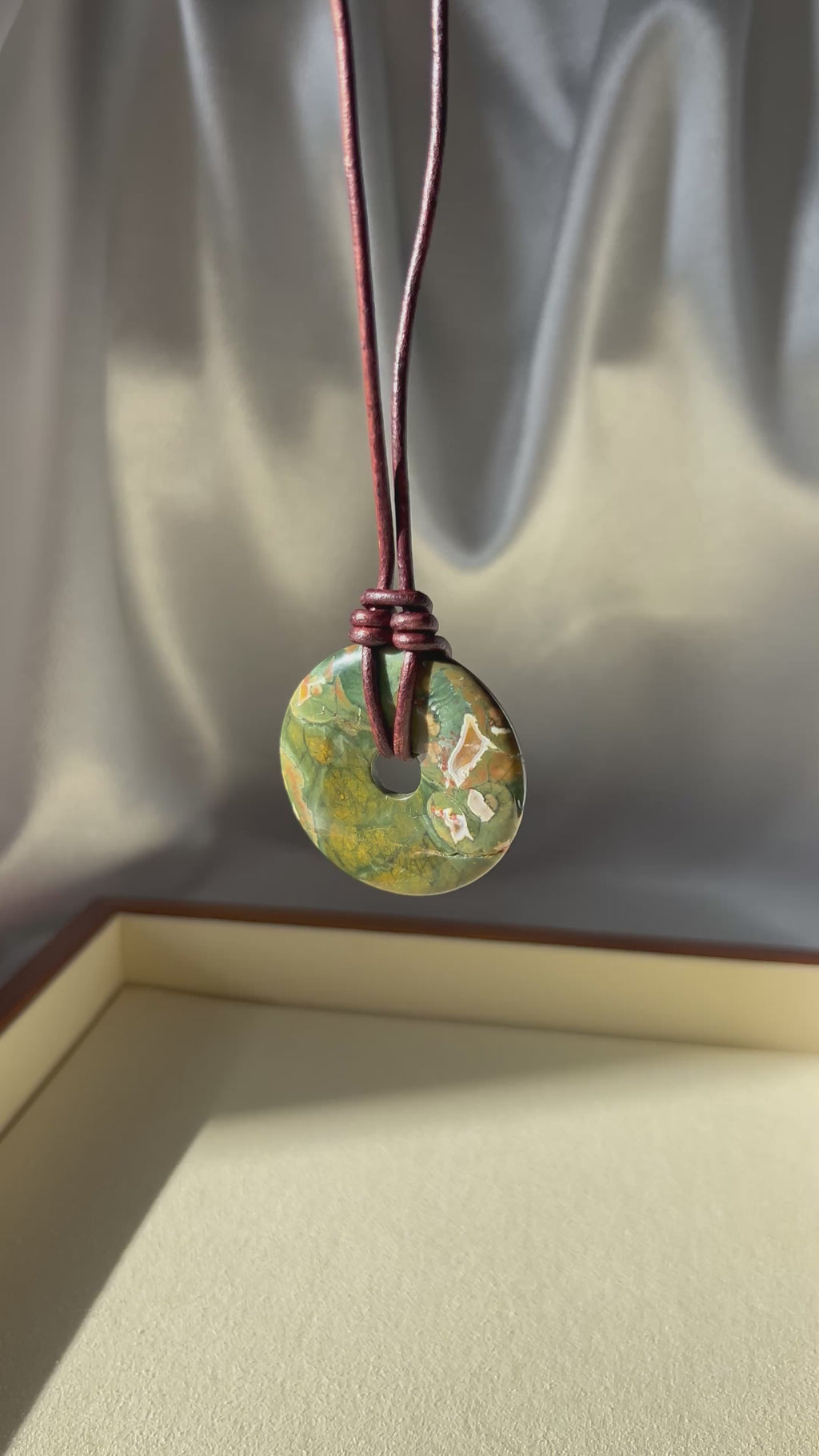 Natural Stone Donut Necklace